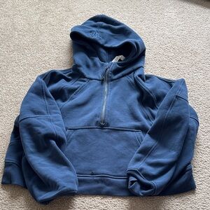 lululemon athletica Zip-Up Blue Sweater